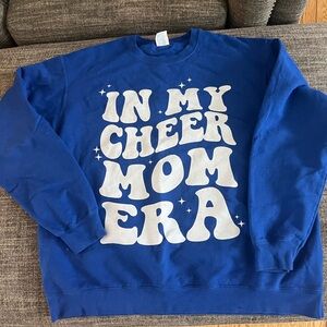 Blue 'In My Cheer Mom Era' Sweatshirt